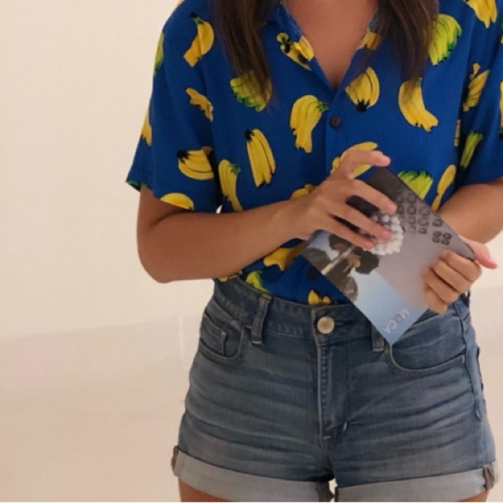 High waisted jeans shorts